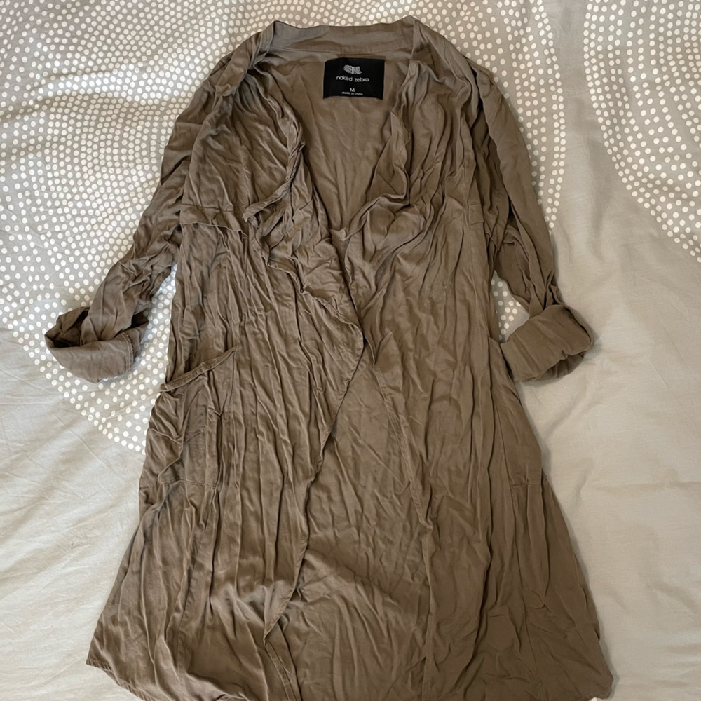 Drapey open front cardigan